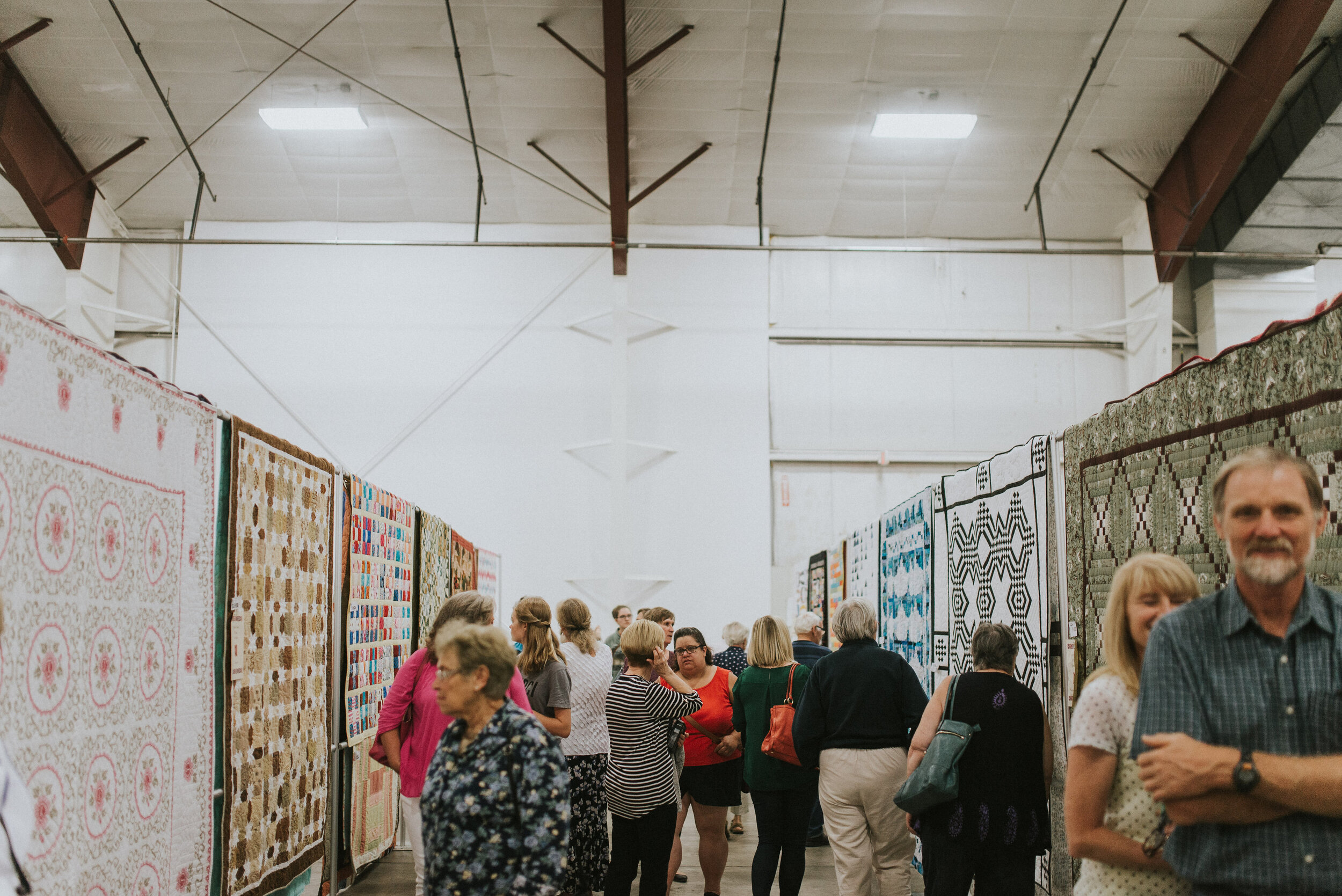 Quilts at the MCC Festival for World Relief. 