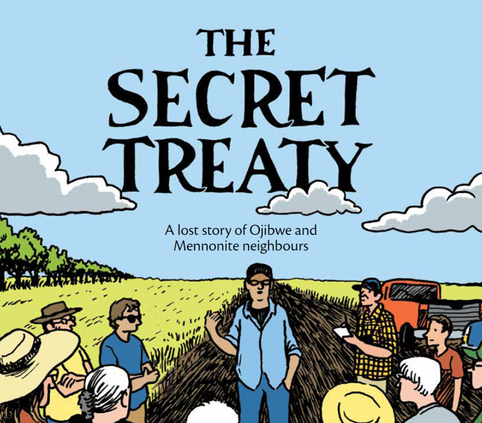 The cover of a graphic novel titled The Secret Treaty